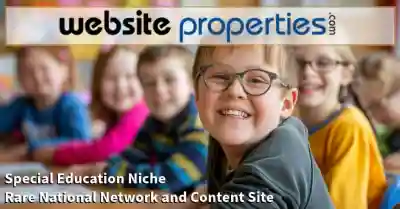 Rare National Network and Content Site in the Special Education Niche