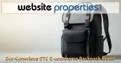 Eco-Conscious DTC E-commerce Backpack Brand - Business for sale in , 