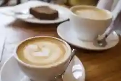 Attractive coffee shop on busy main road